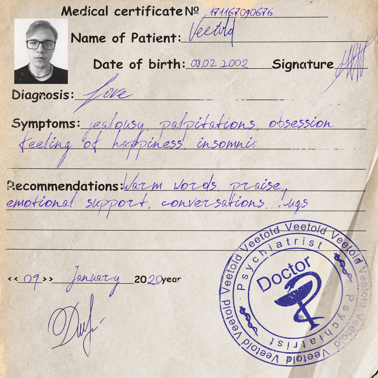 Слушать Veetold — diagnosis: love на всех площадках